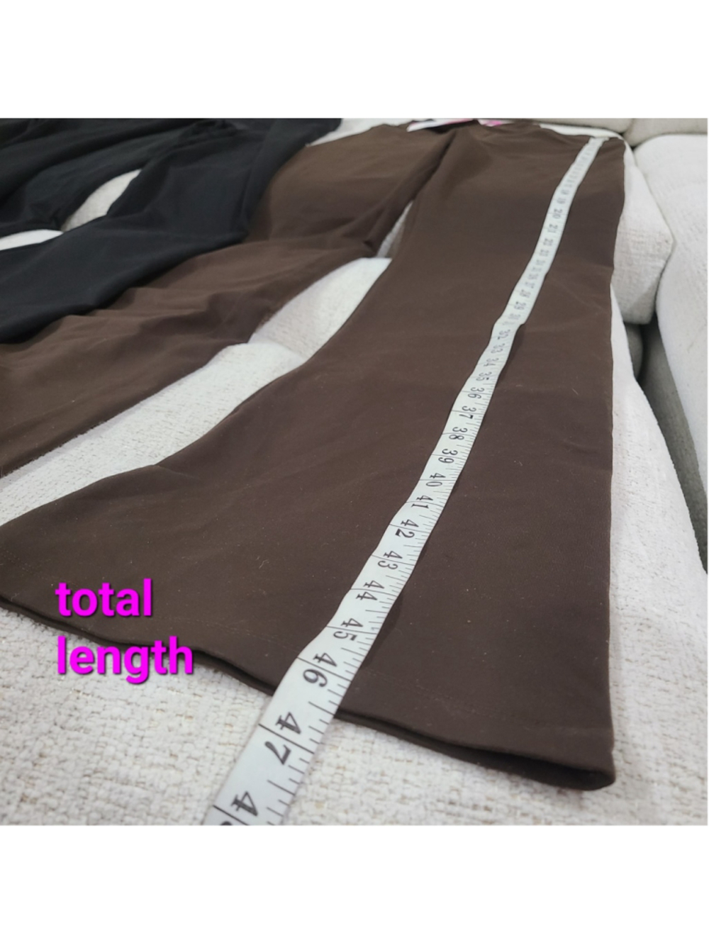Lot Of 3 NEW Hold Your Haunches Brown Black Shapewear Leggings Sz Large Bootcut - Picture 6 of 12